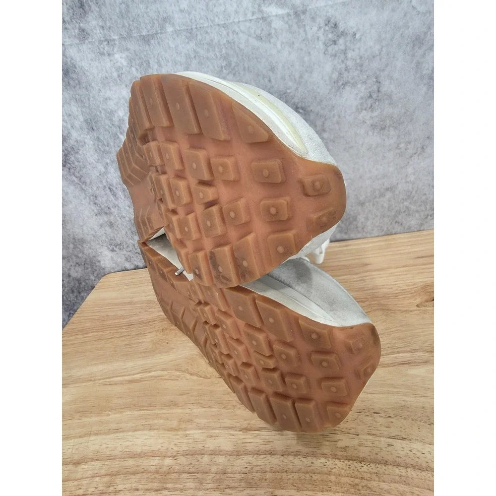 Nike x Sacai VaporWaffle Sneakers Mens 8 White Sail Gum Leather Shoes DD1875-100